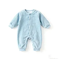 Premium Corduroy Baby Onesie with Snap Closures